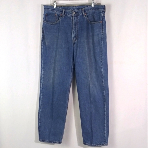Levis 550 relaxed blue jeans men size 38 X 32 - Picture 2 of 5